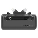 باور بانك من باورلوجي بسعة 5000 مللي امبير بقوة 20 واط مع كيبلات Type-C و Lightning مدمجة | PowerUp-Duo |