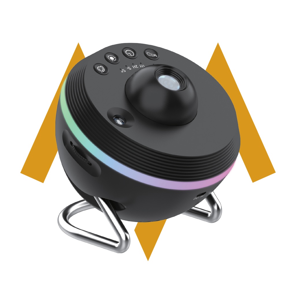 الفضاء: جهاز عرض النجوم والمجرة 7MD Meteor وGalaxy Projector | تأثيرات أضواء النيازك الساحرة وإضاءة ملونة قابلة للتعديل | 7MD-TKQ01