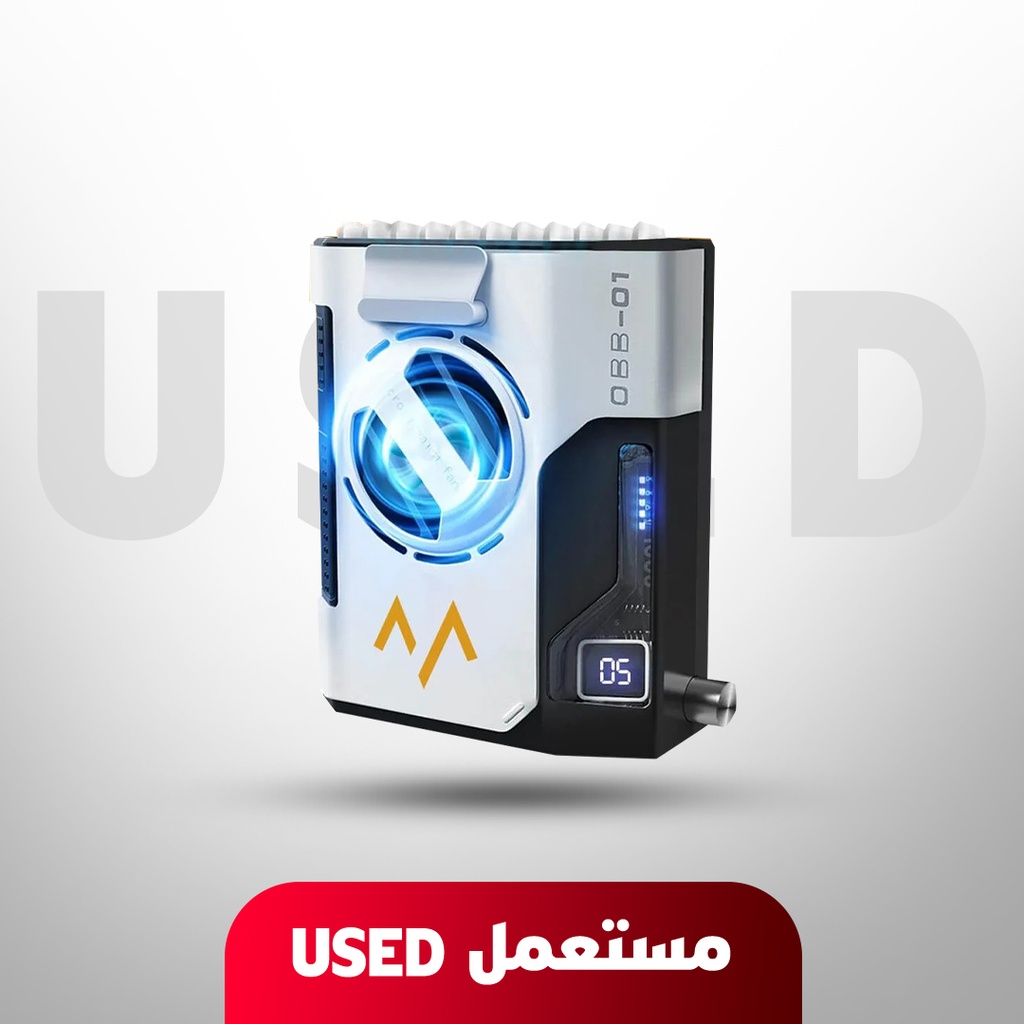 🚨 مستعمل 🚨 مروحة تبريد صغيرة من جمد ستور - محمولة مع باور بانك بسعة 10000 مللي أمبير في الساعة 🚨 غير خاضع للضمان 🚨