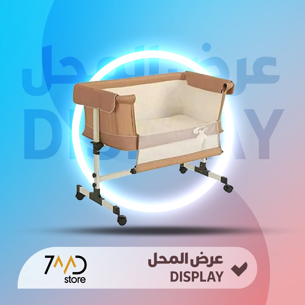 منتج مستعمل للعرض 🚨 سرير أطفال للنوم بجانب السرير 🚨 بدون كرتون
