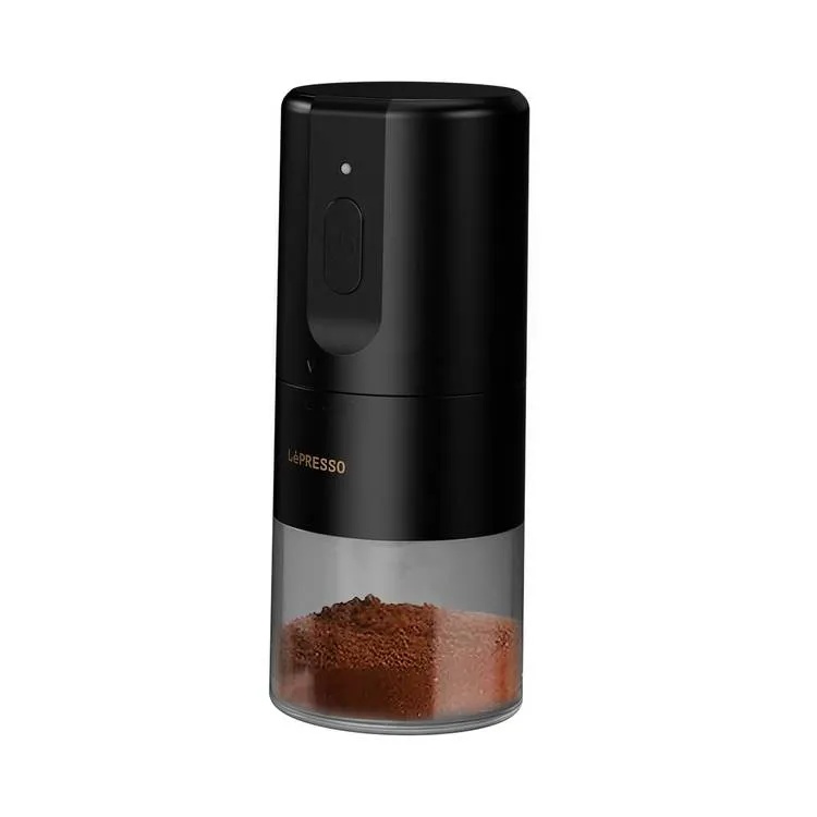 LePresso Conical Burr Grinder Portable Coffee Bean Grinder with Adjustable Grind Size 25G Bean Capacity 160g Powder Container Type C Charging 1200mAh Battery |LP032||LPCFFM0032|