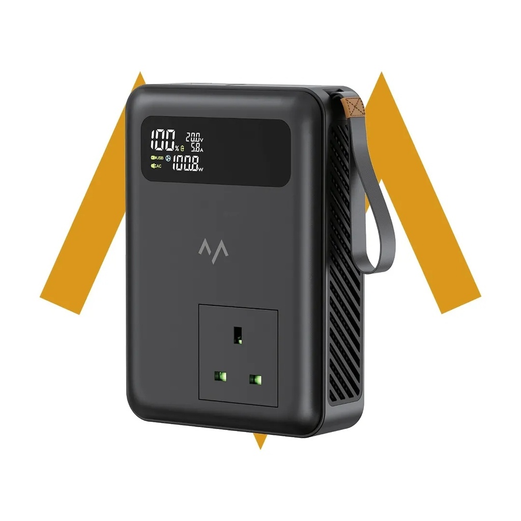 سند حمد ستور حل الطاقة المتكامل 270 واط بنك طاقة محمول 27000 مللي أمبير خرج AC شحن سريع PD100W USB C QC لأجهزة اللابتوب والأجهزة |7MD-B93|