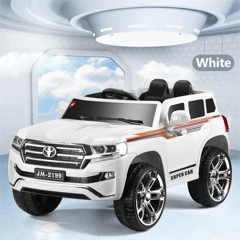 A&T TOY Toyota Land Cruiser Luxury Kids Ride 2023 - 12V Electric Toy Car 4X4 Rechargeable Ride On Vehicle for Ages 3‑8  | A&T49025 |