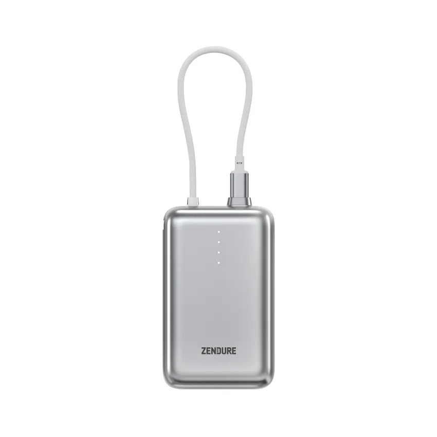 Zendure SuperMini Pro 20000mAh Power Bank | 30W PD Fast Charging | USB-C Built-in Cable | Compact & Portable Battery Pack | ZDSM20PD20-APRO |
