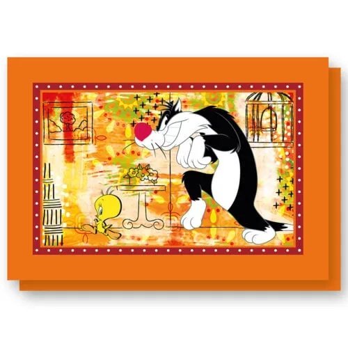 DISNEY Set of 2 Cotton Placemats – 45×30 cm, Looney Tunes Collection