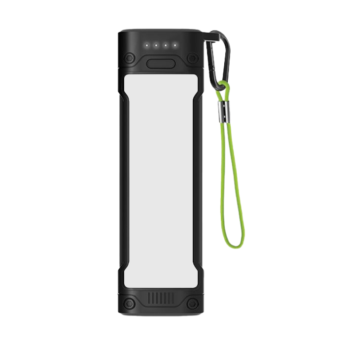 باور بنك Goui بسعة 20,000mAh مع كشاف – إضاءة LED، شحن سريع PD، تصميم مدمج للسفر والاستخدام الطارئ | G-PBLED20-K |