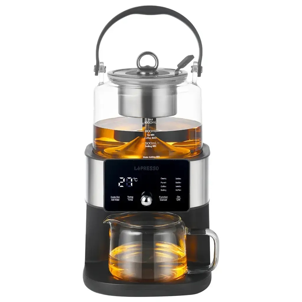 LePresso Brewfinity Tea & Coffee Brewer – 1000W, 1L, Digital Display, Multi Brewing Modes, Keep-Warm | LPCFFTCB0040BK |