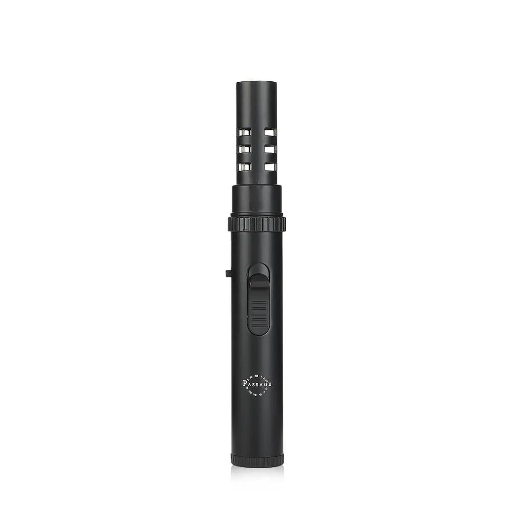 PASSAGE Refillable Butane Gas Torch Lighter – Adjustable Flame, Safety Lock, Windproof, Heat-Resistant, Quick 3s Refill, High Quality & Portable