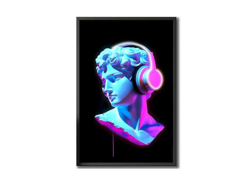 Wall Artwork Decoration Men Design with LED - (80xx120cm)