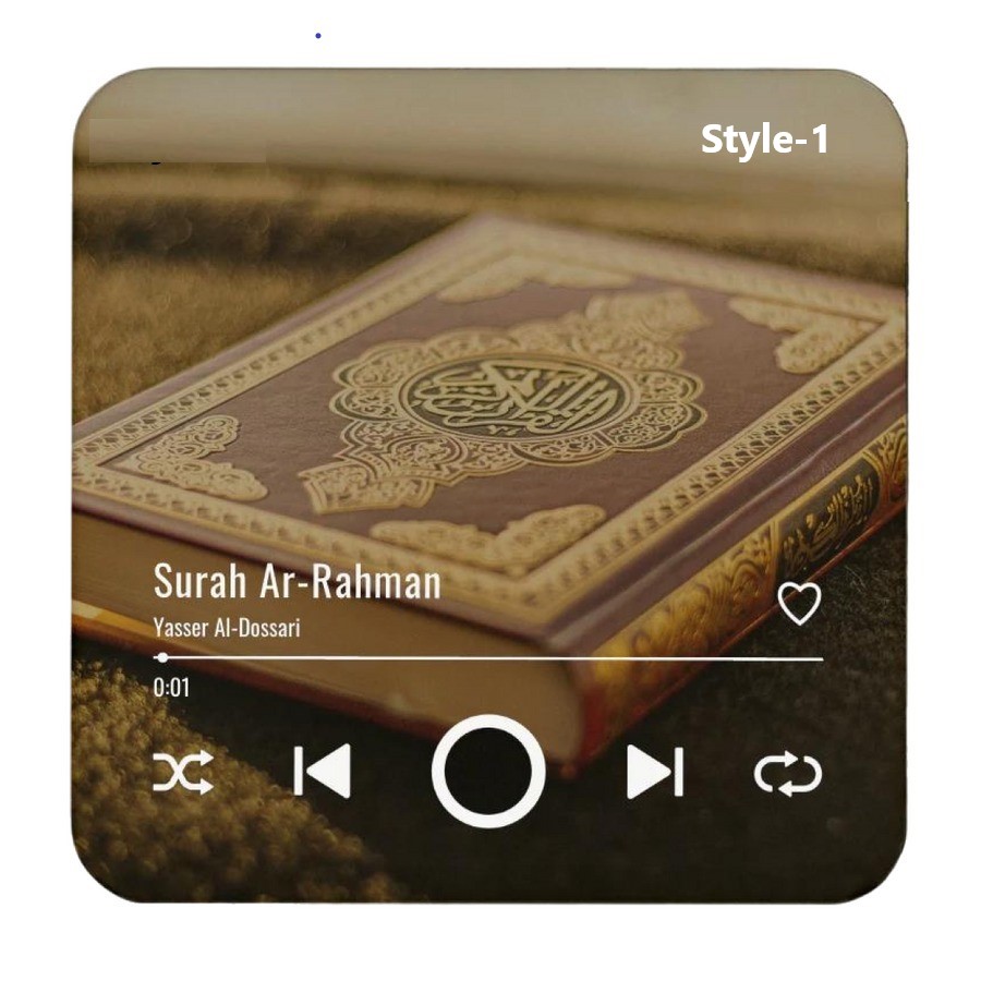 سماعة قرآن مغناطيسية للثلاجة | مشغل صوت إسلامي قابل للشحن USB-C | هدية مثالية لرمضان والعيد