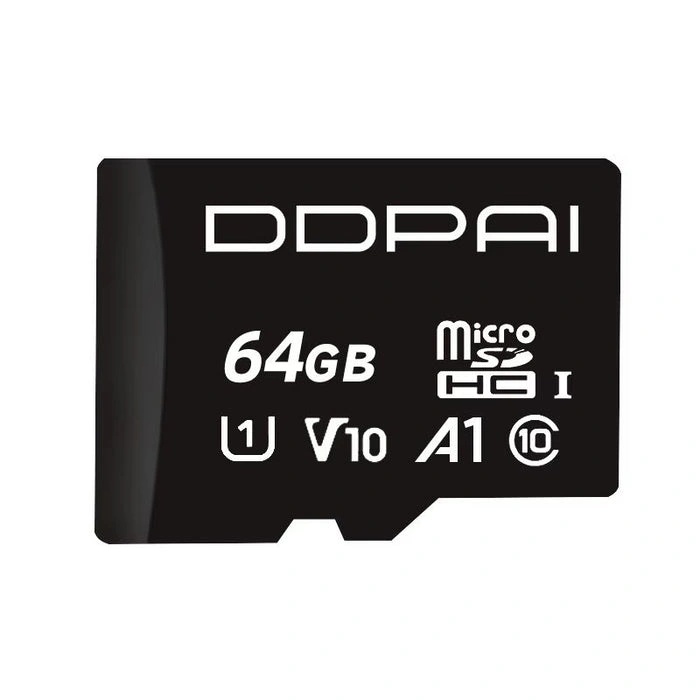 DDPAI 64GB MicroSD Card for Dash Cams, Class 10 U1 High-Speed Storage for Full HD Recording | 64G |