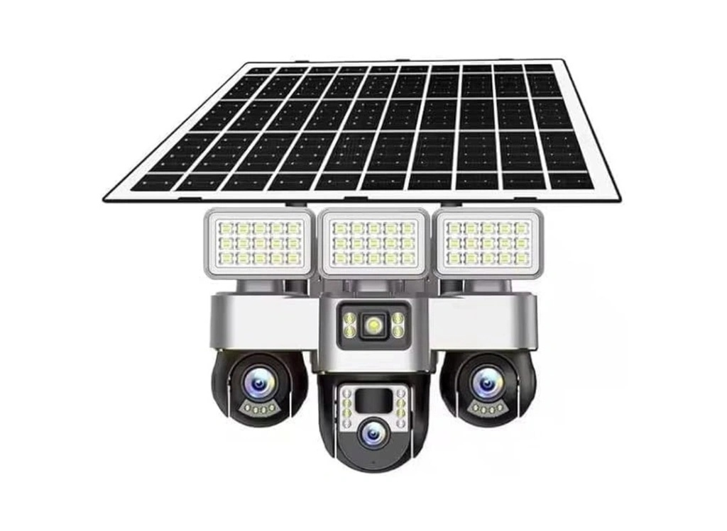 V380 Pro WIFI Solar Security Camera – Triple Lens PTZ System, 360° Coverage, Night Vision & IP66 Waterproof | VTS30A-W-F |
