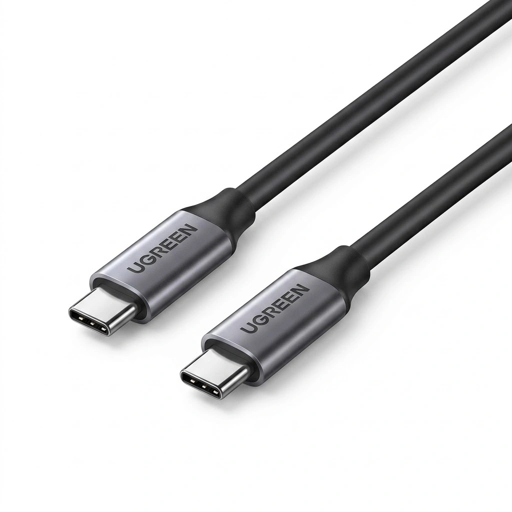 كابل USB 3.2 Gen 1 ‏تايب سي إلى تايب سي مع شحن سريع بقدرة 100 واط ونقل بيانات بسرعة 5Gbps ودعم فيديو 4K من يوغرين | US161 / 50751 |