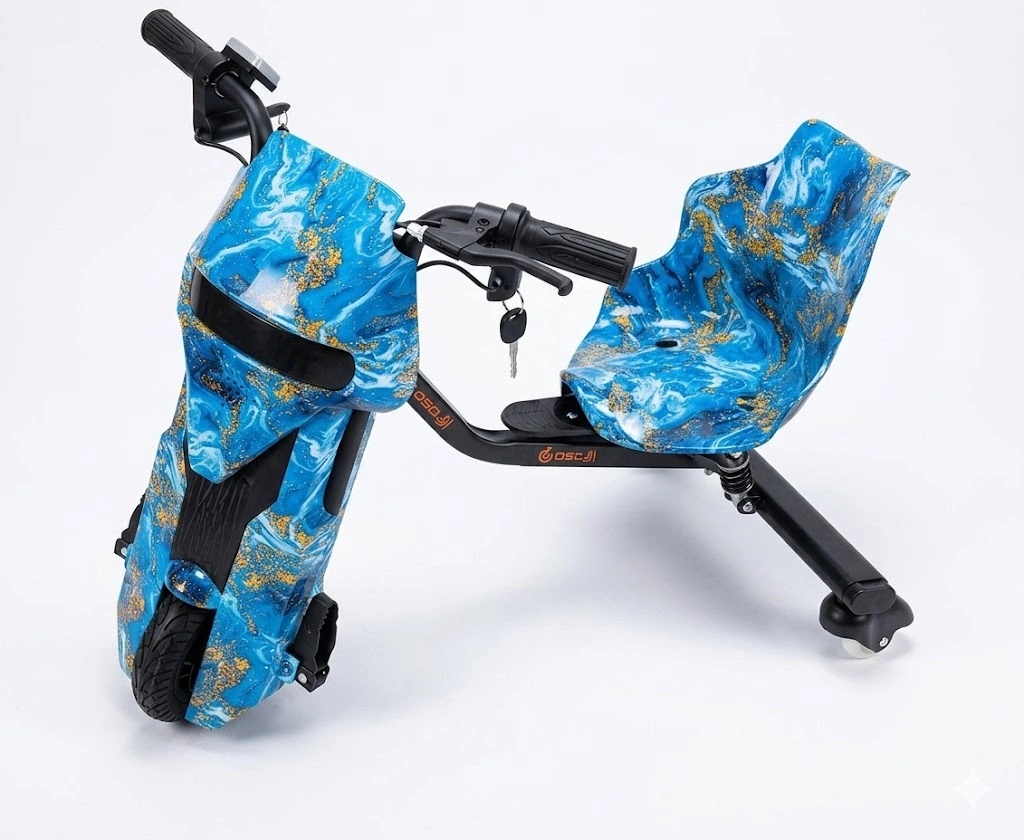KUGOO Three-Wheel Kids Drifting Electric Scooter – LED Lights, Speaker & Display, 3 Speed Modes, 360° Drift | S12 |