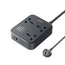 Powerology Power Strip 3250W – 3 AC Outlets with USB-A & USB-C PD Fast Charging | PWC037 | PWCUQC037 |