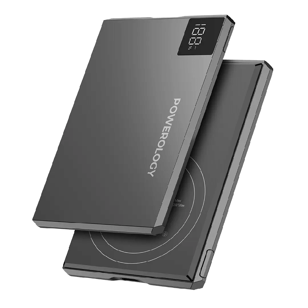 Powerology Tender 5000mAh MagSafe Slim Power Bank – 20W PD USB-C & 15W Wireless Charging | PPBCHA107GY |