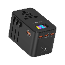 Powerology GaN 75W Universal Charger – 2500W Universal Travel Adapter with 3× USB-C, 1× USB-A & PD 70W Fast Charging | PWC041 | PWCUQC041 |
