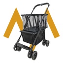 7MD Shopping Cart Foldable Utility Trolley with Multi-Storage Basket Lightweight Rolling Design for Grocery and Daily Shopping - Easy Mobility and Compact Storage | 7MD48825 |