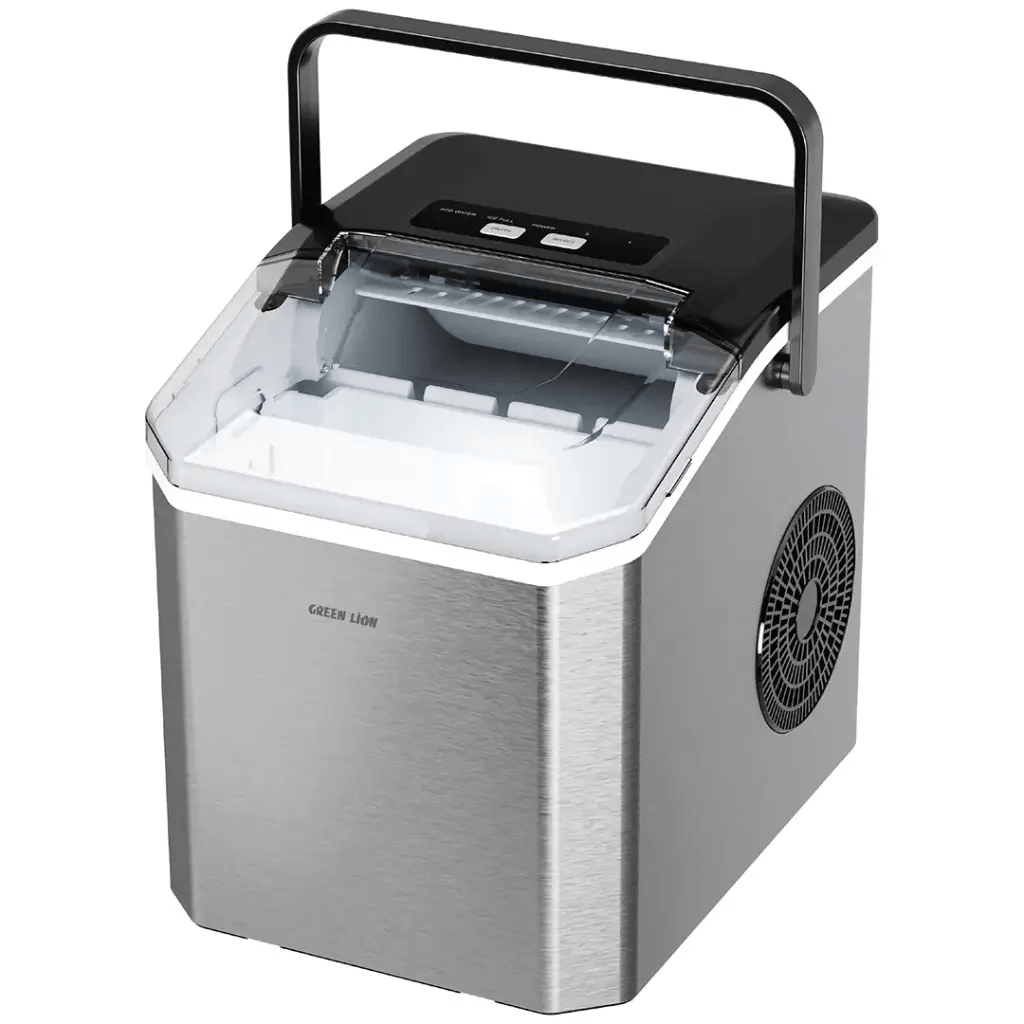 صانعة ثلج Instant Ice Mate بخزان مياه 1.3 لتر، إنتاج 10 كجم يوميًا، تنظيف ذاتي، تحكم باللمس، لإنتاج ثلج رصاصي من جرين ليون | GNICEC7MKEGY |