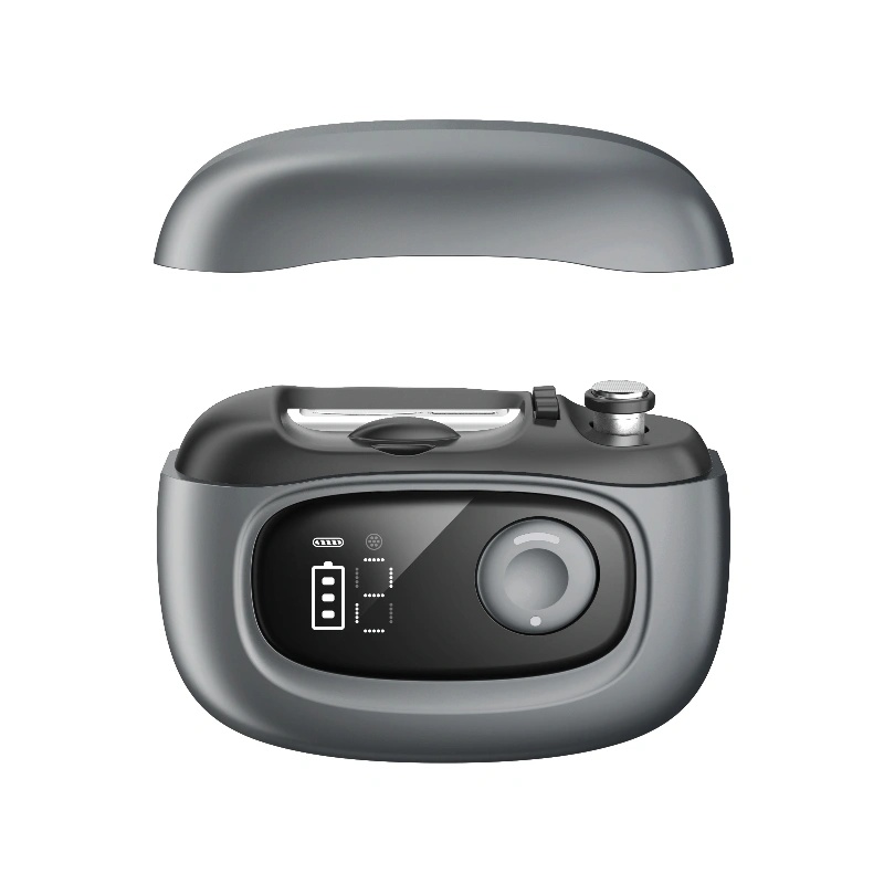 مقص ومبرد أظافر كهربائي متعدد الوظائف مع قص تلقائي، شاشة LED، عدسة مكبرة مدمجة، سرعتان، وشحن تايب سي - مجموعة احترافية للعناية بالأظافر | S9 |