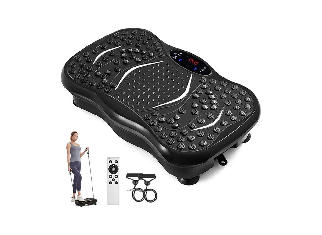 Fitness Vibration Plate with 200W Motor, 120 Speed Levels, Bluetooth Speaker, Remote Control & Balance Resistance Bands | S01 |