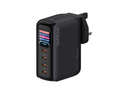 Promate GaNFast 165W USB-C Charger, 4 Ports, Dual 140W PD 3.2, TFT Smart Display, PPS & AVS, Multi-Device Charging | Prime-165 |