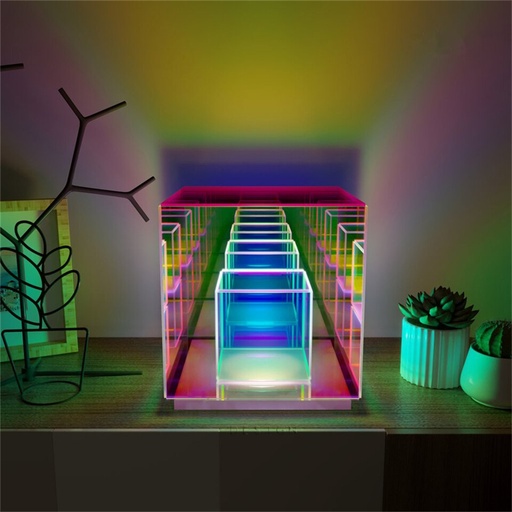 [7291] ‏‏‎Noxu Design‎ Infinity Cube Lamp