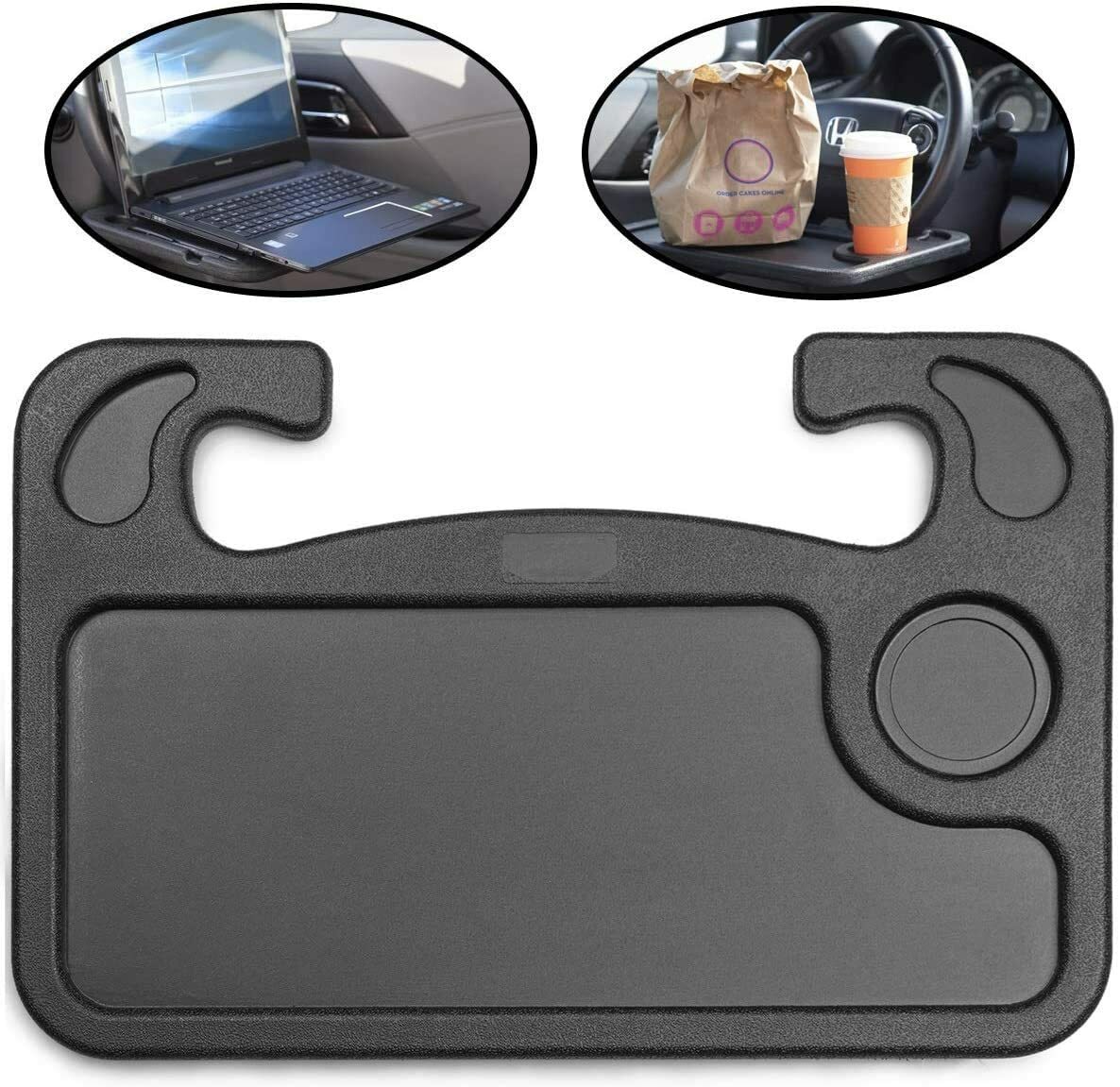 Multi-Function Portable Steering Wheel Car Desk Table For Eating Laptop Stand