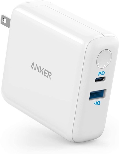 [7621] ANKER PowerCore ||| Fusion 5k | 2 IN 1 | Hybrid Battery & Wall Charger  AFY-391 | A1624 |
