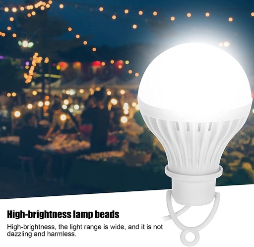 [7786] ELECTRIC RECHARGEABLE USB ENERGY SAVING LED LIGHT BULB FOR OUTDOOR'S CAMPING