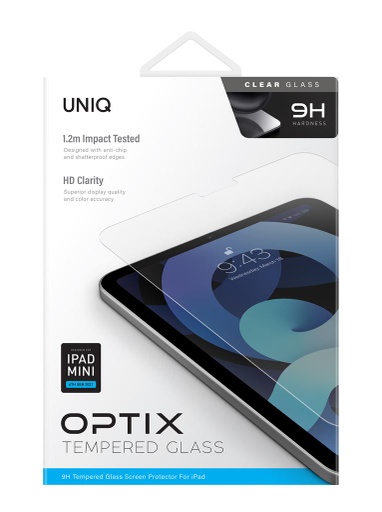 [7796] UNIQ OPTIX TEMPERED GLASS SCREEN PROTECTOR iPAD TRUE CLARITY SCREEN COLOR'S