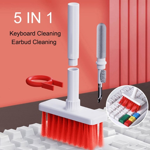[7829-3] | 5 In 1| Multi-functional Keyboard & Earphone Cleaning Brush