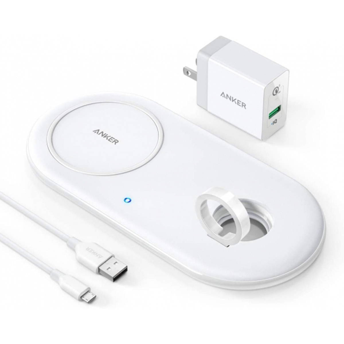 ANKER | POWERWAVE+ | HIGH-SPEED WIRELESS CHARGING PAD WITH FOLDABLE APPLE WATCH HOLDER | B2570K21 |