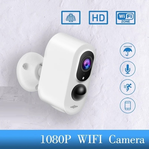 [8129] Wireless Batteries IP Solar Camera Full HD WiFi Solar Outdoor / Indoor Wireless Security Surveillance Waterproof PIR Alarm Night Vision Camera DC-5V | D1-Wifi-TY |