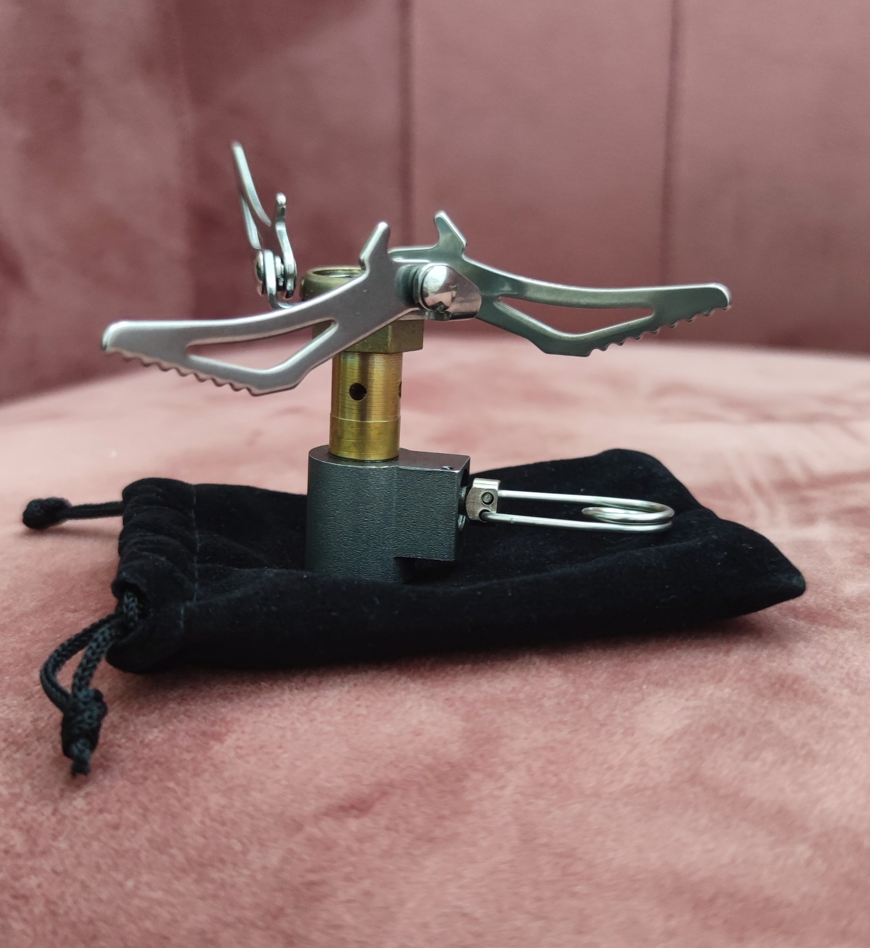 Omega Foldable Titanium Mini Camping Pocket Stove