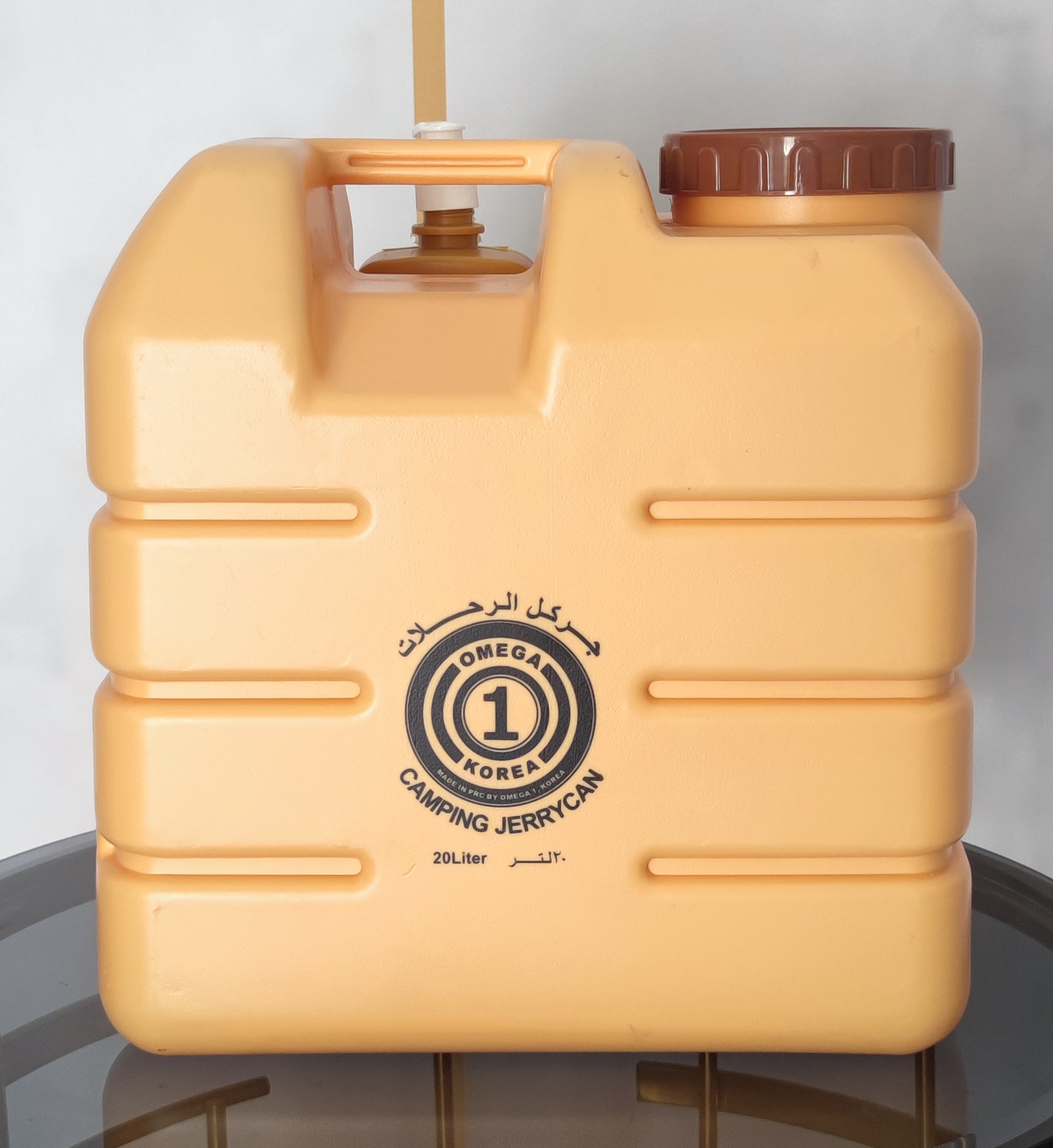 Omega Portable Water Gallon With Tap & Soap Bottle For Outdoor Camping Trips | 20 Liters |