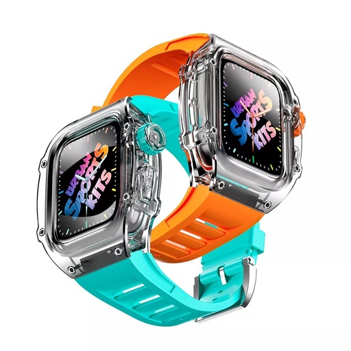 [8578] Jeraland Urban Sports Mod Integrated Watch Protection Set Kits With Watch Strap For Apple Watch | 44mm 45mm |