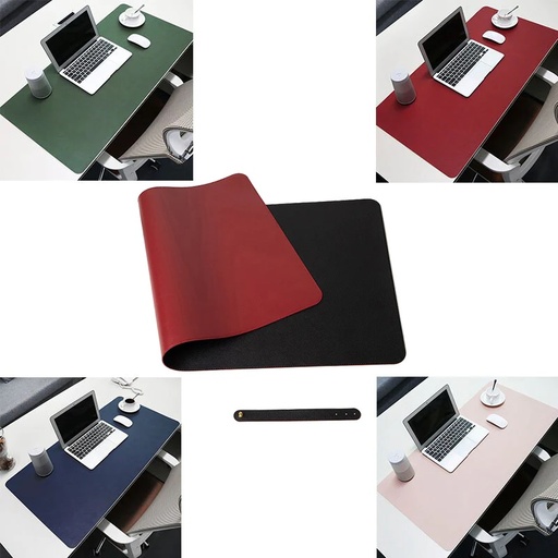 VMAX VIM 200 Desk Pad Double-Sided, Desktop & Keyboard Mat, Large Mouse Pad PU Leather Waterproof Mat for Office Laptops [80x40cm]