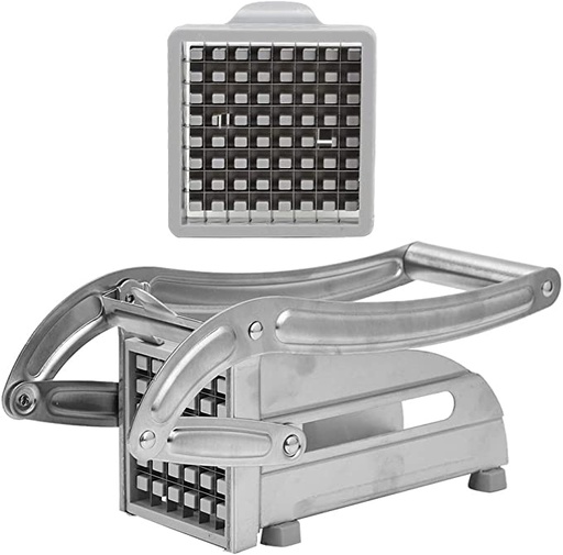 [8930] POTATO-CHIPPER French Fry Cutter Machine, Potato Slicers, Stainless Steel Vegetable Shredder for Kitchen 36 Hole Cutting Blades |MD-808|