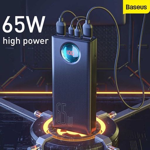 [2368] Baseus Amblight Digital Display Quick Power Bank 30000 65W BS-30KP365