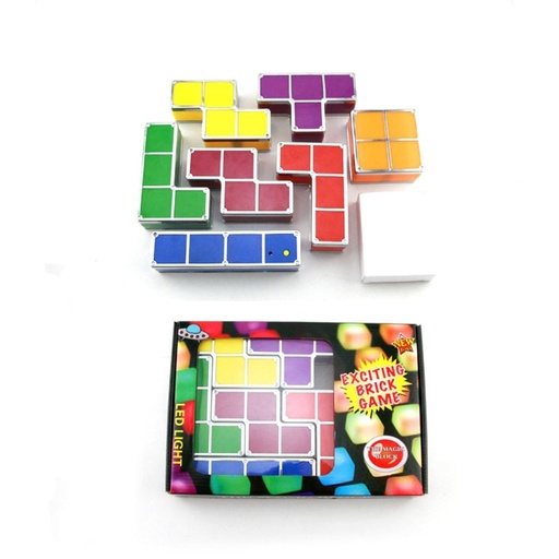 [2389] Exciting Brick Game The Magic Block Led Light 7 PCS