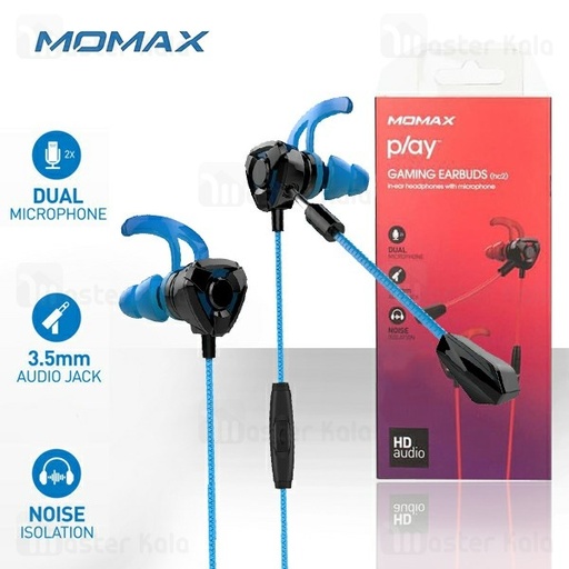 [1473] MOMAX Gaming Earbuds with Dual Mic 3.5mm In-ear Wired Earphones
