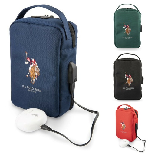 [2846] U.S.Polo Assn. Nylon Tablet Bag for Electronic Accessories