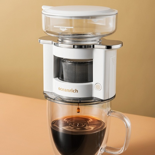 [3188] OCEANRICH S2 MINI MASTER ROTATING COFFEE MAKER (S2 RED WITH WOOD)