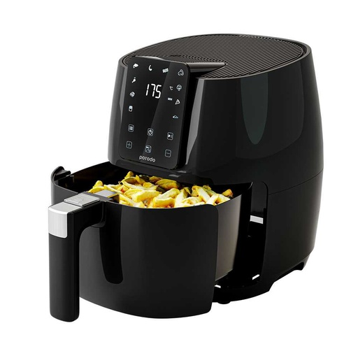 [9271] Porodo Advanced Air Fryer | Multi-Functional Fry, Bake, Grill and Roast | Automatic Shut Off | Touch Display | Air Flow Technology | 12 Months Warranty | PD-LSARFR-BK |