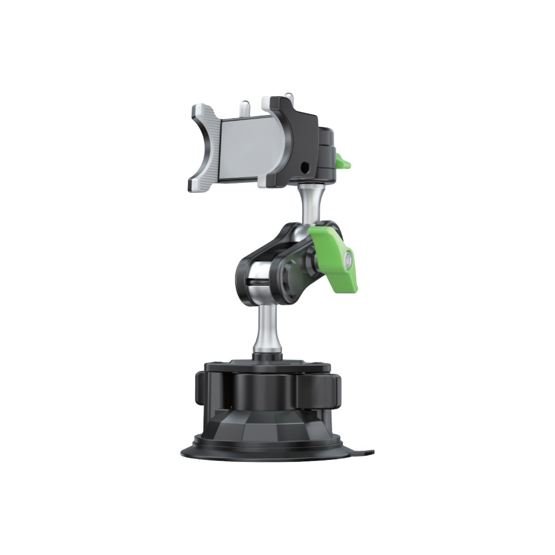 Green Lion Ultimate Phone Holder With Suction Cup Mount | Universal Compatibility | Secure & Stable | Flexible Design | Easy to Use | Unique Design | Quality Material | GNULSCUPHDBK |
