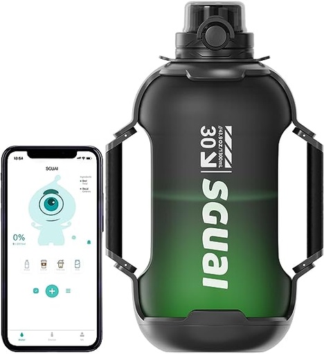 [9360] SGUAI Smart Water Bottle | LED Reminders | Portable & Leak-Proof Design | BPA-Free & Easy To Clean | Long-Lasting Battery |