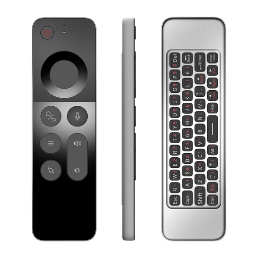 [9372] Remote Control W3 2.4G Wireless Air Mouse | Smart Voice  | Ultra-Thin Design | Mini Keyboard | Compatible With Smart TV / Tablet / TV Box / PC / Projectors |