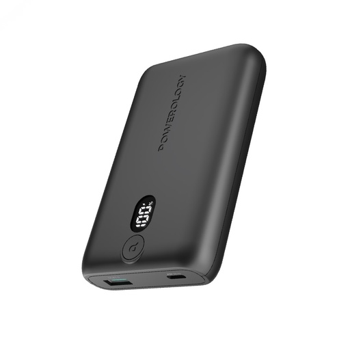 [9393] Powerology Onyx 10050mAh Power Bank | 35W Fast Charging | USB-C and USB-A Ports | Digital Display | Multiple Safety | PPBCHA18 |