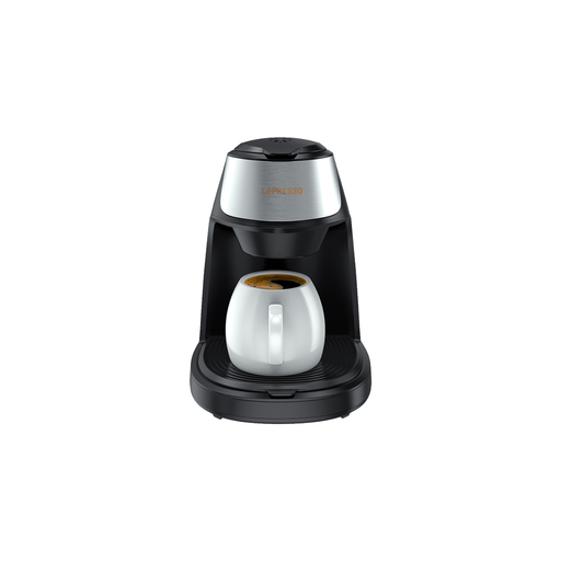 [9623] LePresso Mini Coffee Maker with 250mL Water Tank, 125mL Ceramic Mug & 450W Brewing Power – Black | LPMCMBK |